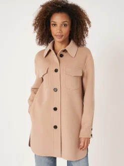 Hemdjacke Aus Wollmischung