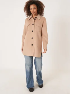Hemdjacke Aus Wollmischung