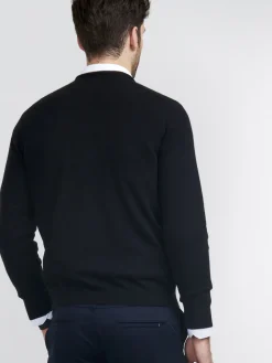 Herren-Strickjacke Mit V-Ausschnitt Aus Kaschmir
