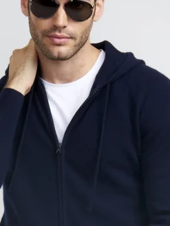 Hoodie Mit Reisverschluss Aus Kaschmir