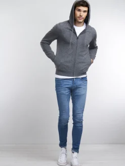Hoodie Mit Reisverschluss Aus Kaschmir