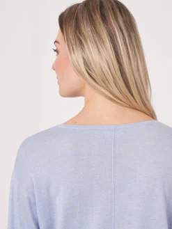 Kaschmir-Seidenmischung Pullover Mit V-Ausschnitt