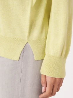 Kaschmir-Seidenmischung Pullover Mit V-Ausschnitt