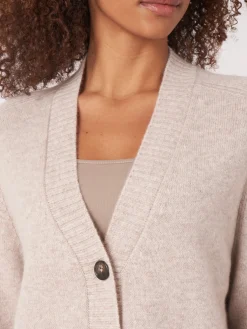 Kaschmir-Strickjacke Mit Raglanarmeln