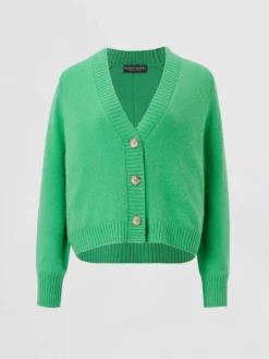 Kaschmir-Strickjacke Mit Raglanarmeln
