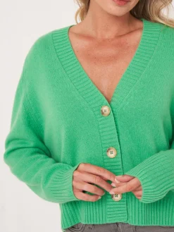 Kaschmir-Strickjacke Mit Raglanarmeln