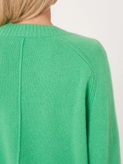 Kaschmir-Strickjacke Mit Raglanarmeln