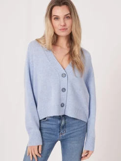 Kaschmir-Strickjacke Mit Raglanarmeln