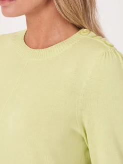 Kurzarm-Pullover Aus Baumwollmischung