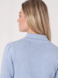 Kurzarm-Pullover Aus Größem Rippenstrick