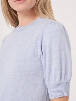 Kurzarm-Pullover Aus Kaschmir-Seidenmischung