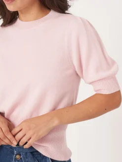 Kurzarm-Pullover Aus Kaschmir-Seidenmischung