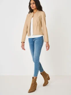 Kurze Lederjacke