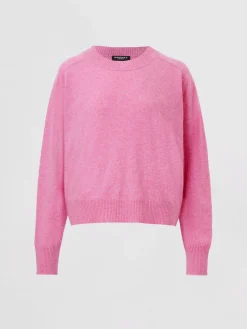 Kurzer Bio-Kaschmir-Raglan-Pullover