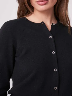 Kurzer Cardigan Mit Rundhalsausschnitt Aus Organischem Kaschmir