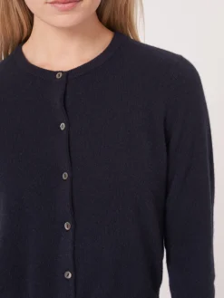 Kurzer Cardigan Mit Rundhalsausschnitt Aus Organischem Kaschmir