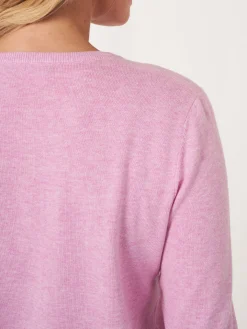 Kurzer Cardigan Mit Rundhalsausschnitt Aus Organischer Baumwollmischung