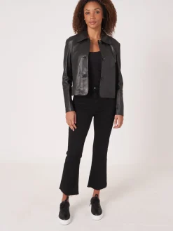 Lederjacke Mit Knopfen