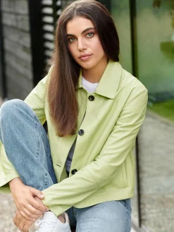 Lederjacke Mit Knopfen