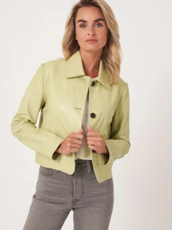 Lederjacke Mit Knopfen