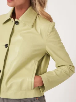 Lederjacke Mit Knopfen