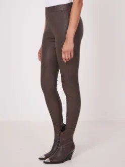 Leder-Leggings