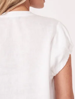 Leinenbluse Mit Kordelzug Am Armlocher