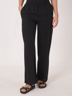 Locker Geschnittene Seidenhose