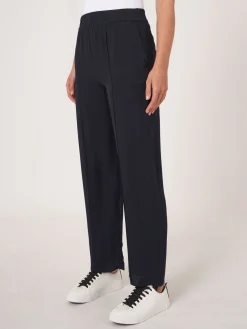 Locker Geschnittene Seidenhose