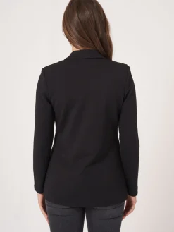Mittellanger Blazer Aus Sweatshirtstoff