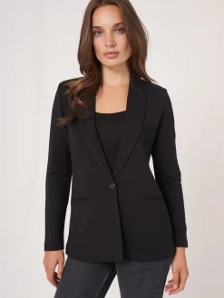 Mittellanger Blazer Aus Sweatshirtstoff