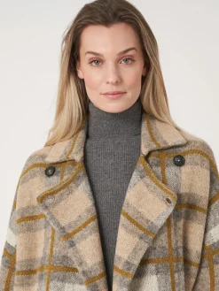 Mänteljacke Mit Karomuster