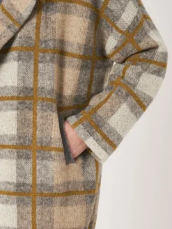 Mänteljacke Mit Karomuster