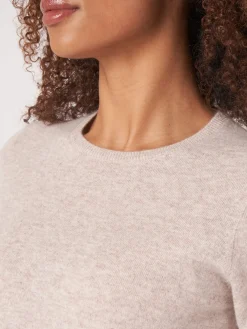 Nahtlos Gestricktes T-Shirt Aus Bio-Kaschmir