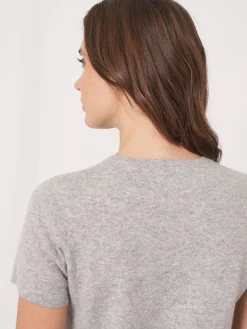 Nahtlos Gestricktes T-Shirt Aus Bio-Kaschmir