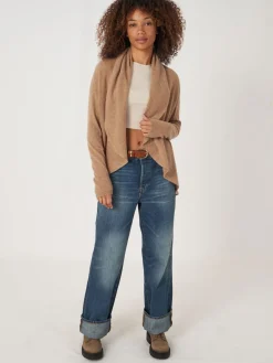 Offene Strickjacke Mit Schalkragen Aus Bio-Kaschmir