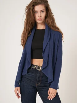 Offene Strickjacke Mit Schalkragen Aus Bio-Kaschmir