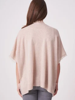 Poncho-Cape Mit Fransen