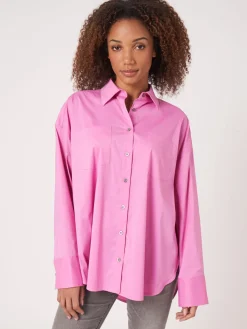 Popeline-Hemdbluse Mit Brusttaschen