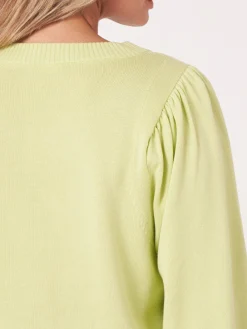 Pullover Aus Baumwollmischung Mit Puffarmeln