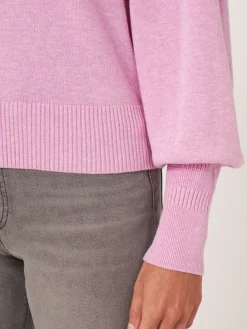 Pullover Aus Baumwollmischung Mit Puffarmeln