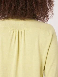 Pullover Aus Kaschmir-Seide Mit Ellbogenarmeln