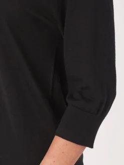 Pullover Aus Kaschmir-Seide Mit Ellbogenarmeln