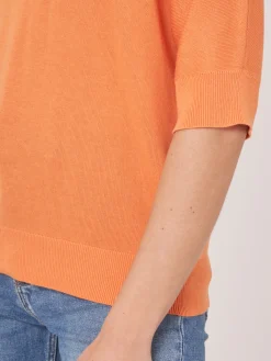 Pullover Mit Polokragen Aus Baumwollmischung