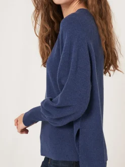 Raglan-Pullover Aus Kaschmir Mit Hochgeripptem Saum Und Seitenschlitz