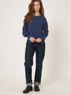 Raglan-Pullover Aus Kaschmir Mit Hochgeripptem Saum Und Seitenschlitz