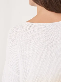 Rippenstrickpullover Aus Reiner Baumwolle Mit Dip-Dye-Druck