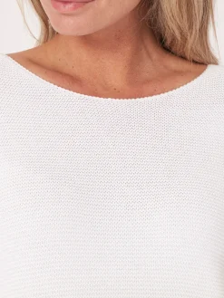 Rippenstrickpullover Aus Reiner Baumwolle Mit Dip-Dye-Druck
