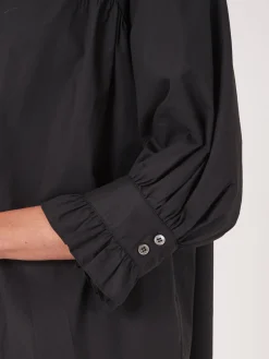 Ruschenbluse Aus Reiner Baumwolle