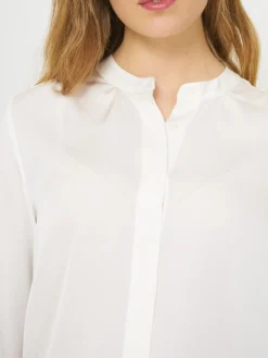 Seidenbluse Mit Mandarin-Kragen